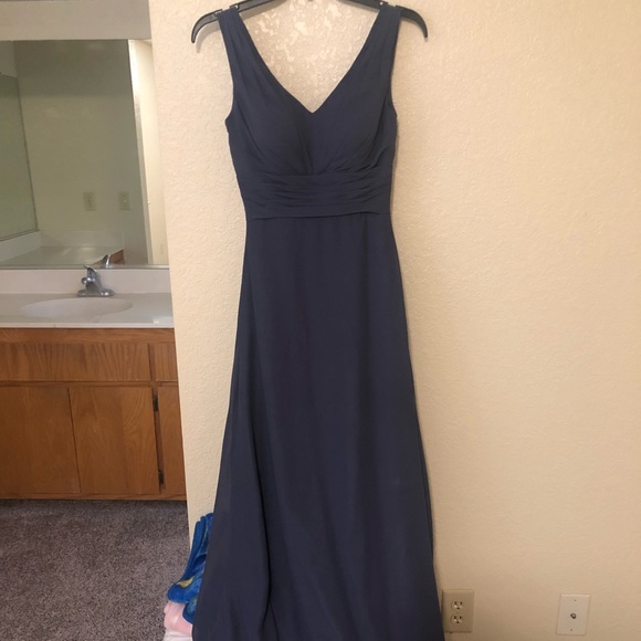 Bluish/ Grey Prom Dress - Picture 1 of 3